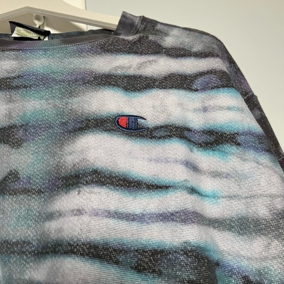 Champion Tie Dye Crewneck Sweatshirt Y2K Vintage - Picture 3 of 6